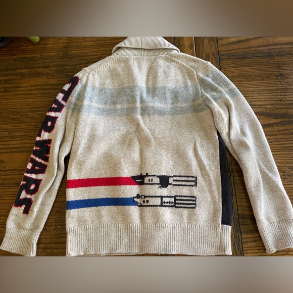 STAR WARS Shawl Collar Boy’s Sweater - Picture 3 of 5